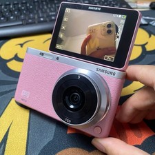 Samsung NX Mini 20.5MP Digital Camera Pink Kit with NX-M 9mm Zoom lens