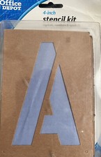 "Number Stencils 4 Inch Curb Stencil Kit for Address Mailbox Painting"