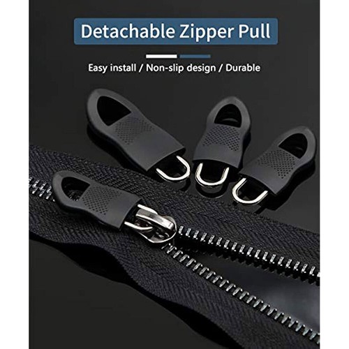 Zipper Fixer Repair Pull Tab Instant Kit Bags Replacement molded Slider Fix USA - Picture 31 of 36