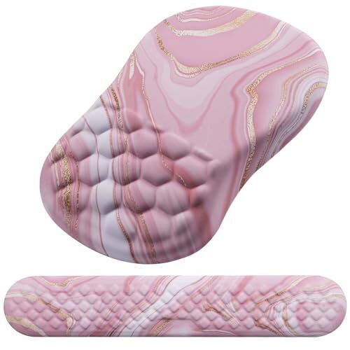 Ergonomic 2-in-1 Mouse Pad with Wrist Support & Keyboard Wrist Rest Non-Slip Design-image