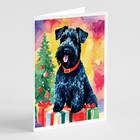 Kerry Blue Terrier Christmas Greeting Cards Envelopes Pack of 8 Dac3494Gca7P