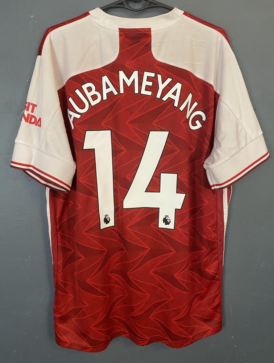  Arsenal Aubameyang 14 ユニフォーム US L MEN'S FC ARSENAL 2020/2021 AUBAMEYANG #14 SOCCER FOOTBALL SHIRT