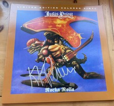 Kk Downing Signed Judas Priest Vinyl Album Rocka Rolla