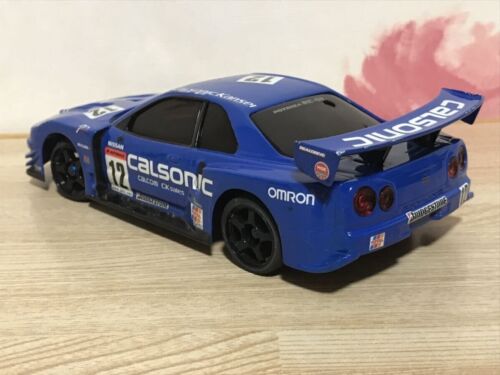 Kyosho Mini-Z Racer Calsonic Skyline GT-R R34 W/LED MR-02 Body only F/S - Picture 4 of 10