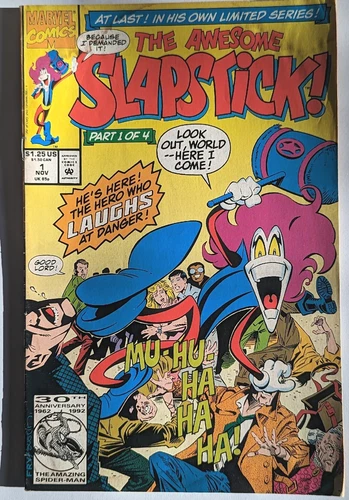 Marvel Comics The Awesome Slapstick #1 1992 First Appearance NM Key