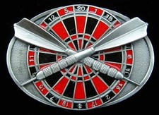 DARTS BELT BUCKLE BUCKLES NICE COLORS NEW 