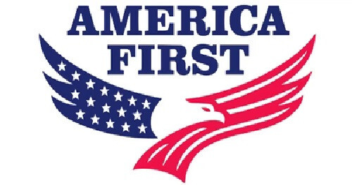Trump VANCE 2024 AMERICA FIRST AMERICAN EAGLE WHITE Decal Bumper Sticker - Picture 1 of 1