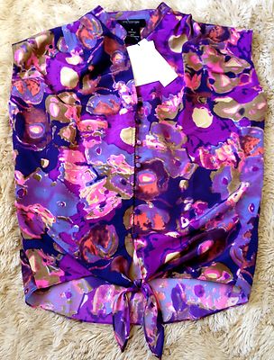STYLISH WOMEN'S MM COUTURE BY MISS ME MULTI COLOR TOP BLOUSE SIZE S