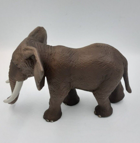 Schleich Tusked Elephant 2004 & Baby Calf 2003 Retired Animal Kids Toy Figure - Picture 3 of 7