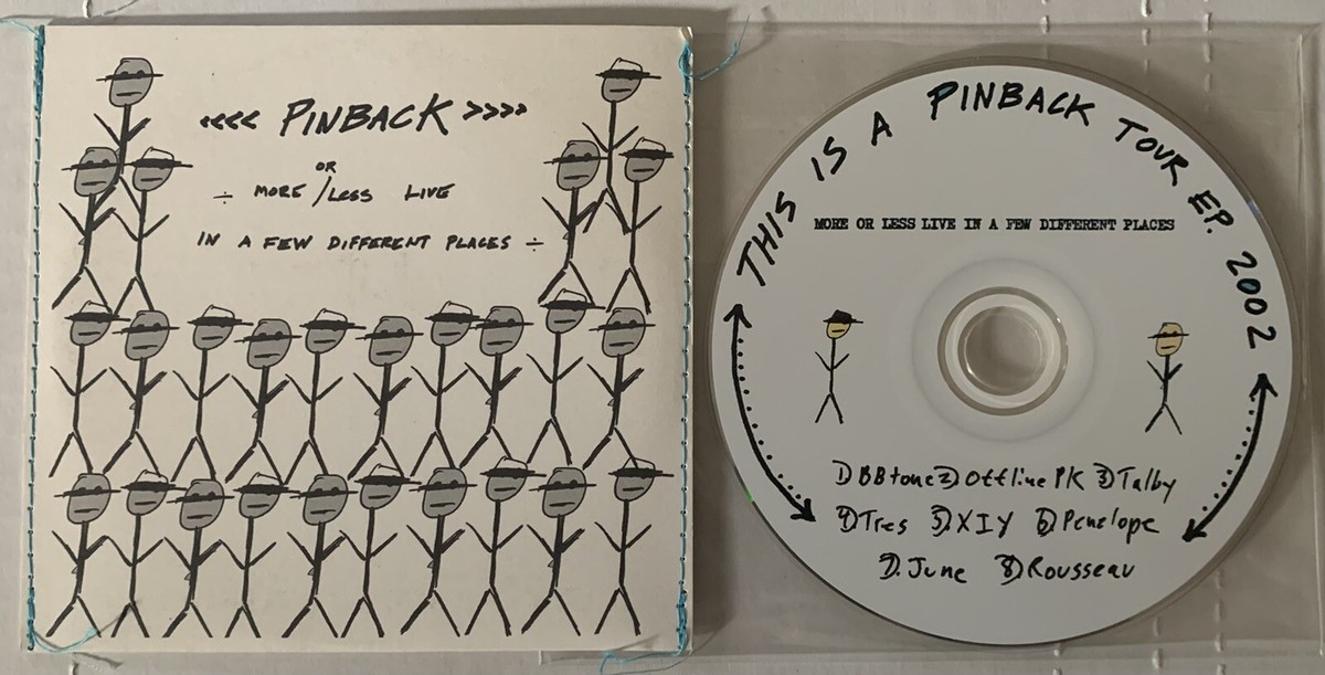 PINBACK This Is A Pinback Tour EP CD Sewn Sleeve-Three Mile Pilot