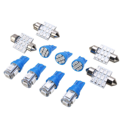 13Pcs Blue LED Car Interior Light Package Kit For Dome License Plate Lamp Bulbs - Picture 9 of 21