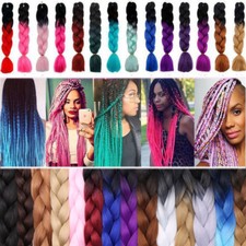 5packs 24"Jumbo Braiding Hair Ombre Christmas Braids 100g/pc 67 Colors US STORE