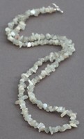 Grey Moonstone Long Line Necklace 34 Length Grey Moonstone Long Line Necklace 34 Length