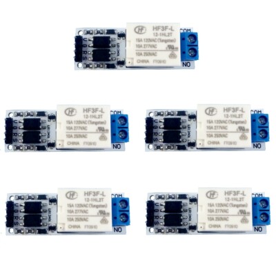 5 PCS DC12V Magnetic Latching Relay Module Bistable Self-locking Flip-Flop Board
