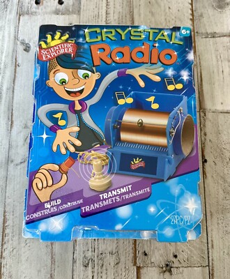 Scientific Explorer Crystal Radio Kit 27 Pieces Model 2012TL Ages 6+ NEW SEALED!