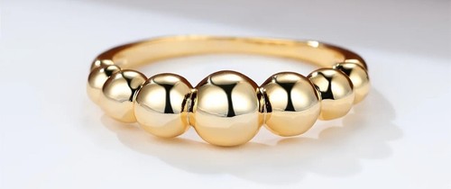 New Gold Ball Ring. EXCELLENT quality. - Picture 6 of 7