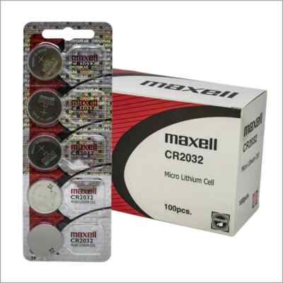 100 pc Maxell CR203  3V LITHIUM BATTERY Fresh (Made in Japan) EXP. 2035