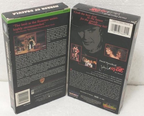 Pair VHStapes Horror Genre HORROR OF DRACULA/JEKYLL & HYDE (MUSICAL) VG NOT TEST - Picture 2 of 8