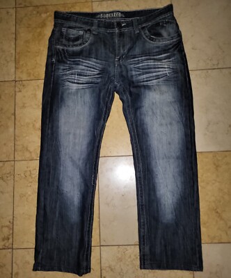 DSquared2 Men's Designer Blue Jeans 34x27 Back Pocket Flap - Read Description