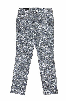 Rafaella Ankle Pants Women's Size 6 Comfort Stretch Printed  MSRP $64.50