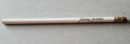 Vtg Fanny Farmer candies candy pencil with eraser 7 5/8" long advertising unused