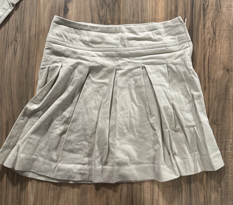 NIÑAS Children's Place CAQUI PLISADO UNIFORME FALDA/PANTALONES CORTOS TALLA 8 ~ LOTE DE 2 Foto 2 de 4