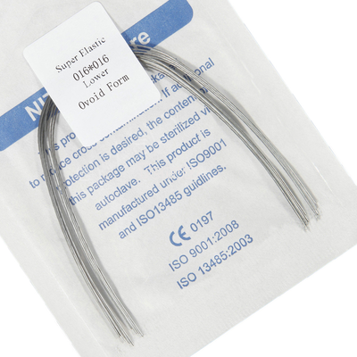 10 Packs Superelastische Niti-Rundbögen Für Zahnspangen (Ovoid/Natural Form)