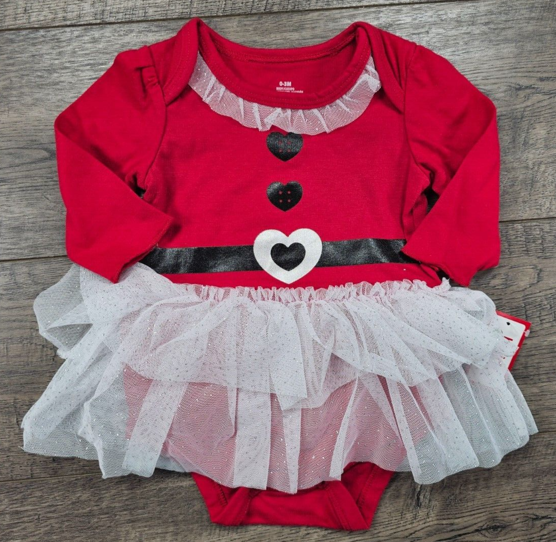 Baby Girl Clothes New Holiday Time 0-3 Month Tutu Santa Christmas