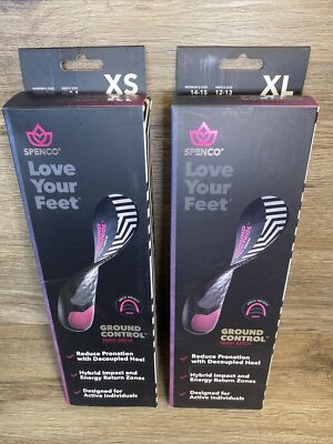 Spenco Ground Control HIGH ARCH Shoe Insoles PICK YOUR SIZE Men / Women NEW