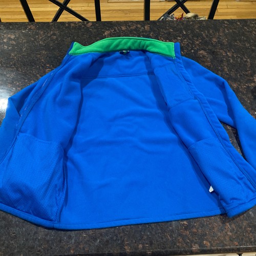 EUC Vineyard Vines Boy’s Fleece Full-Zip Blue Green Jacket Size XL 20 - Picture 4 of 7