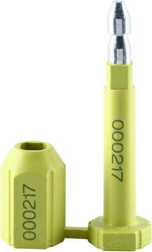 50PCS Bolt Seal Shipping Seal for Cargo Containers and Truck Trailers Yellow - Picture 2 of 6