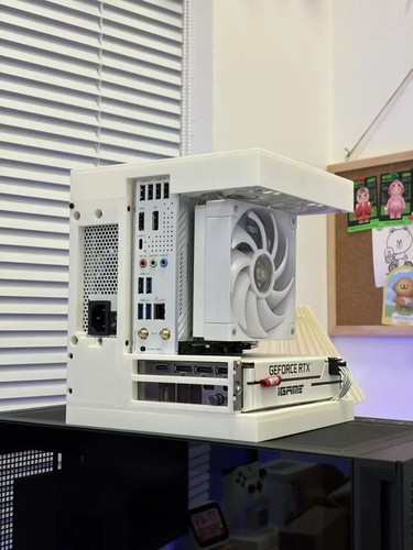 Unique ITX case, Open Computer Case, 3D printed PC case, SFX power supply,Compat - Picture 2 of 11
