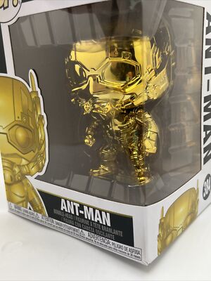 FUNKO POP Marvel Studios Gold Chrome ANT-MAN #384 Vinyl