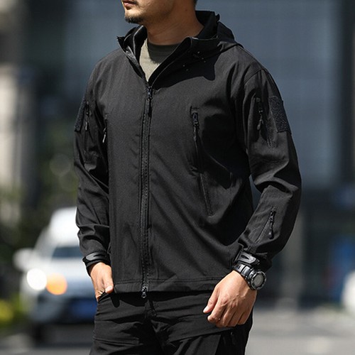 Waterproof Tactical Soft Shell Men Jacket Fleece Coat Army Windbreaker Outdo ⁿ - Picture 6 of 19