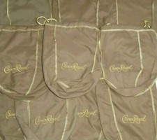 Lot of 20 Crown Royal Vanilla 750ml Tan Gold Drawstring 9" Medium Bags