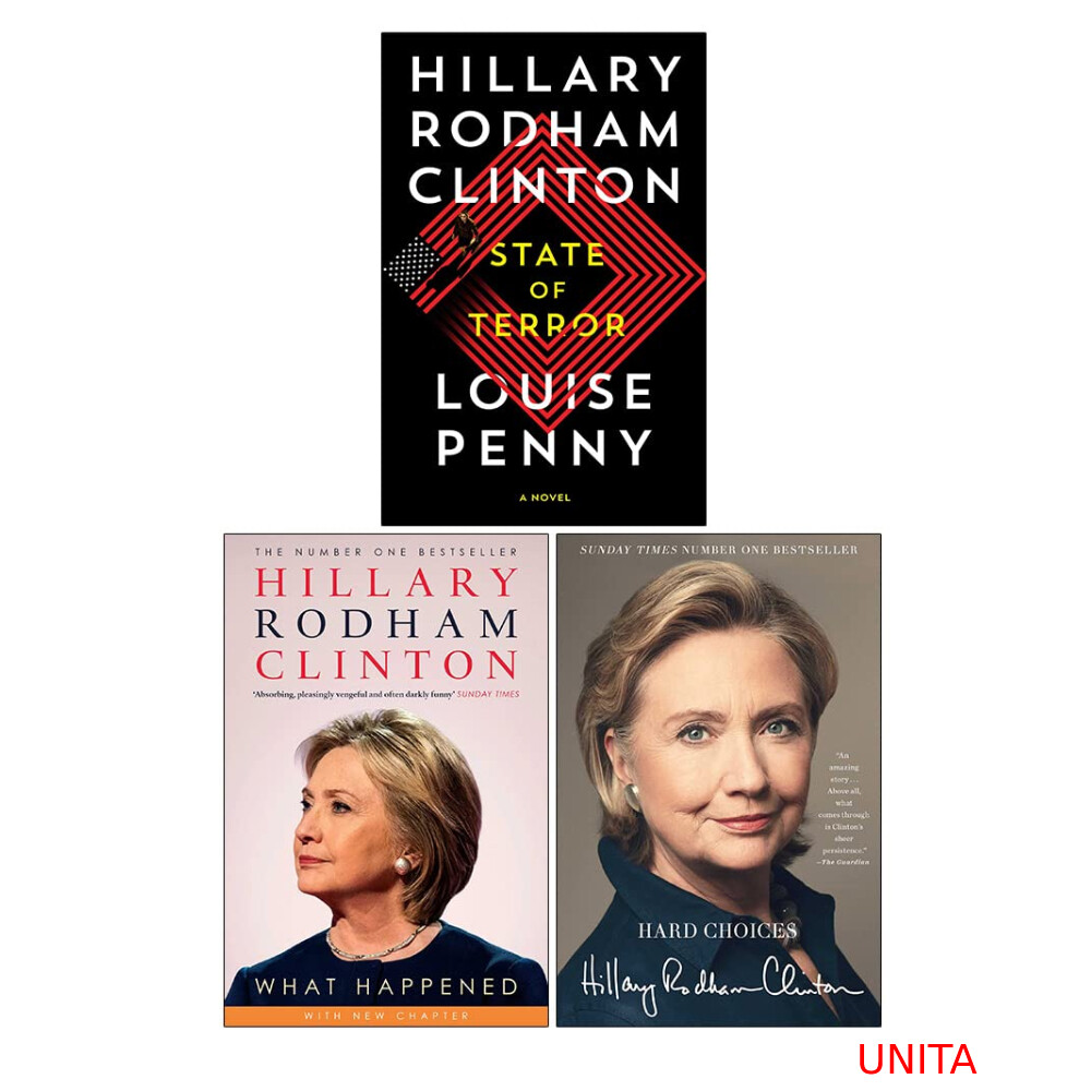 Hillary Rodham Clinton 3 Books Set State of Terror, What Happened, Hard Choices