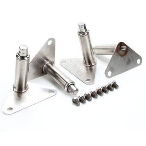 SET OF (4) NEW OEM BLODGETT 8600 STAINLESS STEEL 6" OVEN LEGS WITH HARDWARE - Picture 1 of 4
