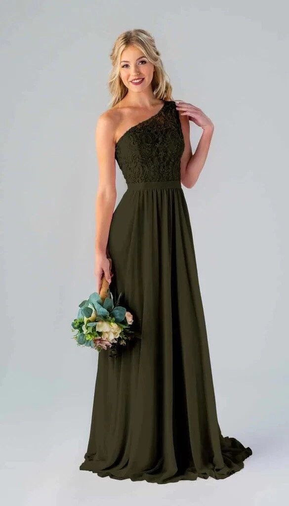 womens olive green dress