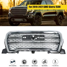 FIt For GMC Sierra 1500 Denali 19-21 Front Upper Grille Chrome New Factory Style