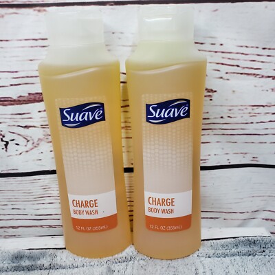 2x SUAVE CHARGE BODY WASH 12 Oz.