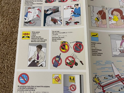 RARE NWA NORTHWEST AIRLINES SAFETY CARD DC9-30/40/50 - Picture 10 of 12