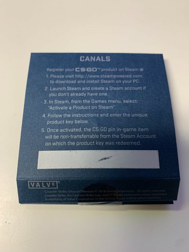 CSGO Series 3 Collectible Pin - Canals - Unscratched Code - NEW! CS GO - Picture 2 of 3