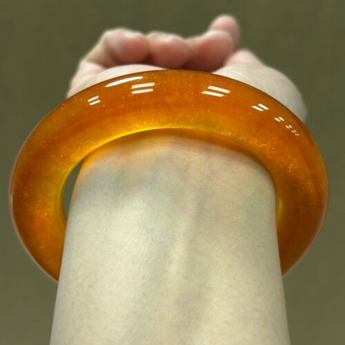 Bracciale Bracciale Giada Giadeite Giada Giada Giada Birmana Alto Ghiaccio Naturale Certificato 61mm - Foto 2 di 11