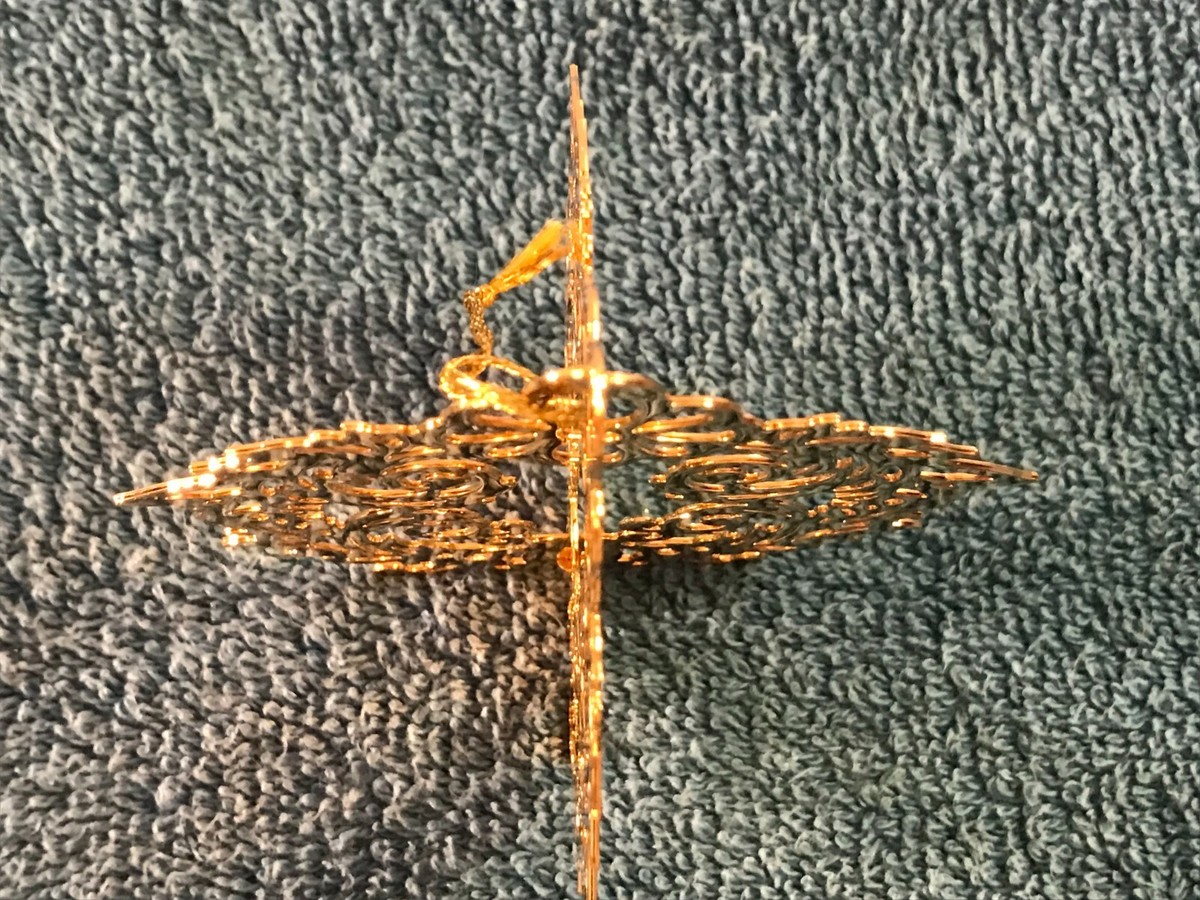 Christmas ornament Danbury Mint Gold Collection 1984 double