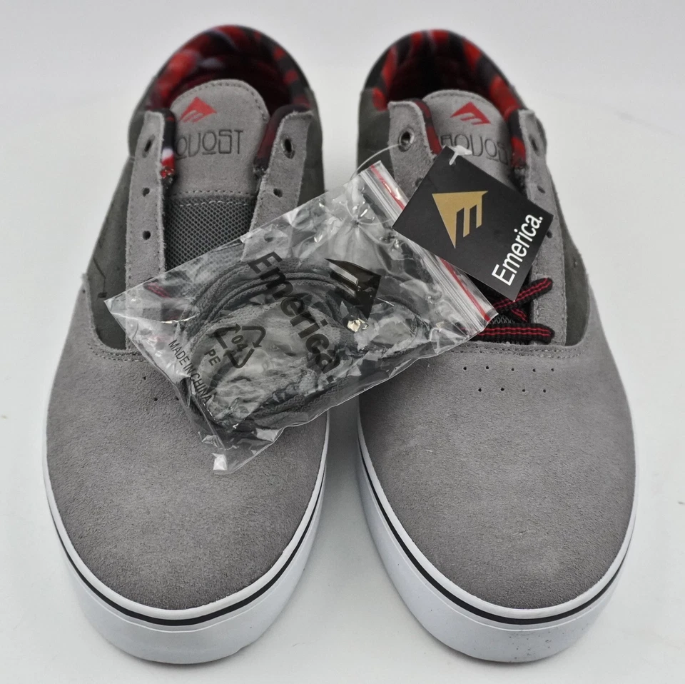 Emerica The Provost Zapatos de Skate para Hombres EE. UU. 11.5 Gris Rojo Nuevo de Lote Antiguo Foto 2 de 4