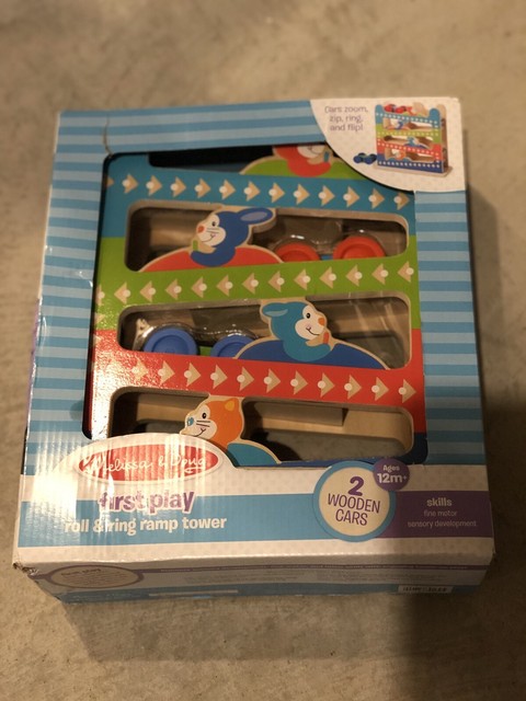 melissa and doug first play roll and ring ramp tower