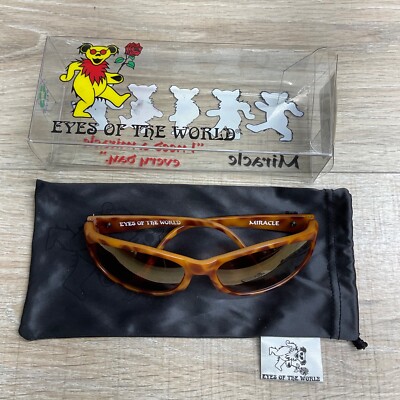 Vintage 1995 Grateful Dead Eyes Of The World Sunglasses - Miracle Blonde (Gold)