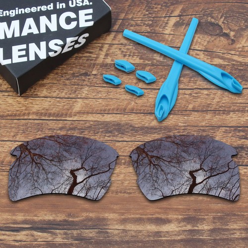 Juego de lentes de repuesto polarizadas y kit de goma azul para Oakley Flak 2.0 XL OO9154 - Imagen 27 de 27