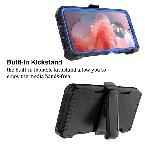 For Moto G Power 5G/G Stylus/G 5G 2025 2024 Case Belt Holster +Screen Protector - 第 34/36 張圖片