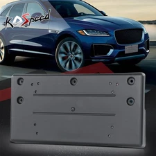 Front Bumper License Plate Mounting Bracket Holder Cover for 17-20 Jaguar F-Pace